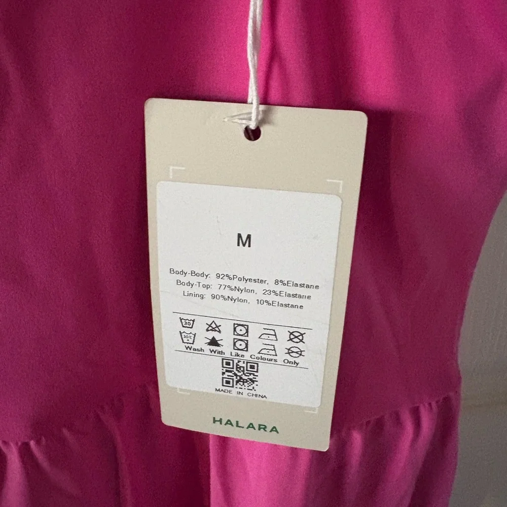 NWT - HALARA Pink Sleeveless High-Low Dress - medium - Picture 5 of 5